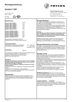 Montageanleitung Symbol I 450