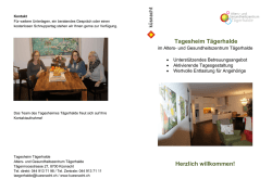 Prospekt Tagesheim T&auml;gerhalde