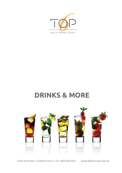DRINKS & MORE - Hotel Swiss Star