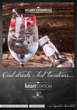 Cool drinks - hot locations