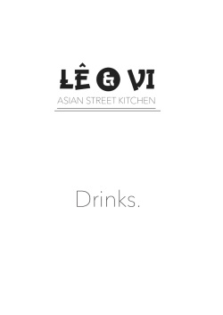 Drinks. - Lê & Vi Gastro GmbH