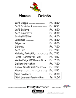 House Drinks