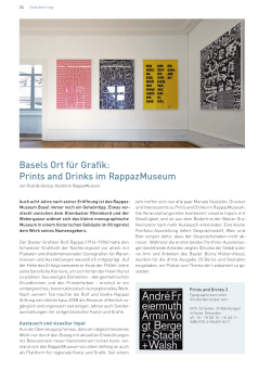 Basels Ort für Grafik: Prints and Drinks im RappazMuseum