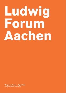 Programm - Ludwig Forum