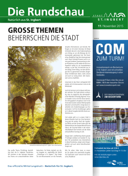 grosse themen beherrschen die stadt