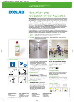 Idan brillant plus - Ecolab Institutional