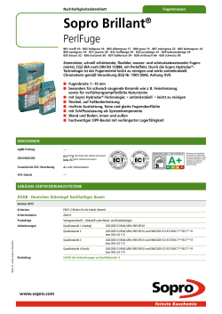 Sopro Brillant® - Sopro Bauchemie GmbH