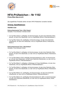 HFA-Prüfzeichen – Nr 1102