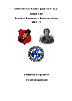 Traditionsverband Lützower Jäger von 1813 e.V. Mitglied in der