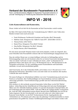 Info VI 2016 - Verband der Bundeswehrfeuerwehren eV