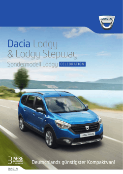Dacia Lodgy - Die Schneider Gruppe GmbH