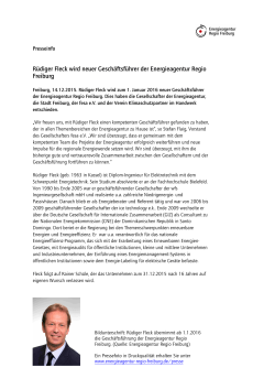15-012-14 PM Rüdiger Fleck neuer Geschäftsführer der