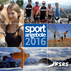 Sport-Angebote 2016