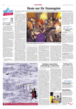 Heute nur f&uuml;r Stammg&auml;ste