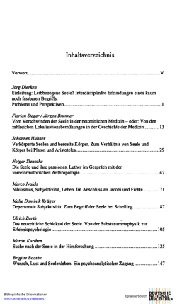 Inhaltsverzeichnis