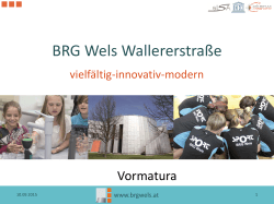 Vorprüfung - BRG Wels Wallererstraße