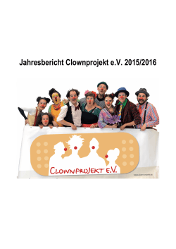 Jahresbericht Clownprojekt e.V. 2015/2016