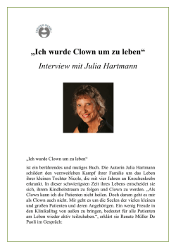 Ich wurde Clown um zu leben