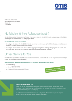 Notfallplan - Muster 1