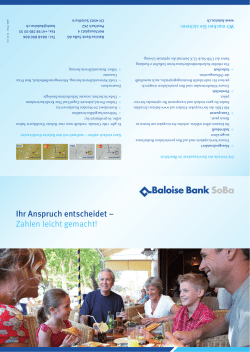 Ihr Anspruch entscheidet &ndash;