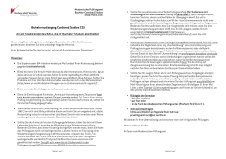 Hinweise zum Abschluss