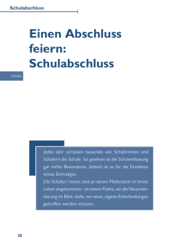 Einen Abschluss feiern: Schulabschluss