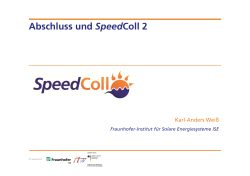 Abschluss und SpeedColl 2