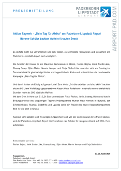 Infos - Flughafen Paderborn Lippstadt