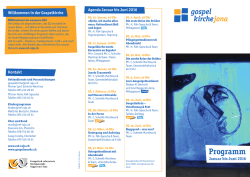 Programm - Evangelisch-reformierte Kirchgemeinde Rapperswil-Jona