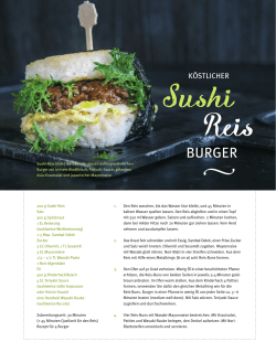 Sushi Reis Burger