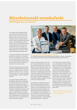 Mitarbeiterzahl verzehnfacht - Green IT Das Systemhaus GmbH