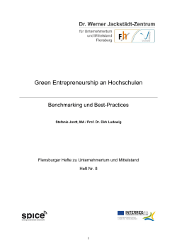 Green Entrepreneurship an Hochschulen
