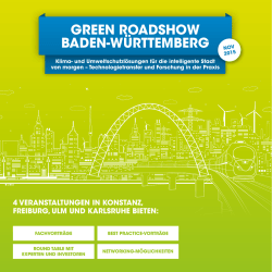 green roadshow baden-w&uuml;rttemberg nov