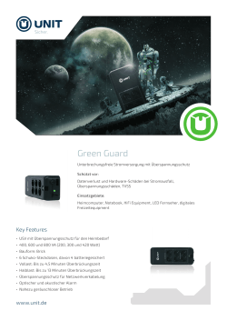 Green Guard - UNIT Technology