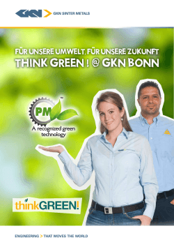 think green ! @gkn bonn think green ! @gkn bonn