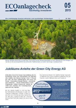 ECOanlagecheck - Green City Energy