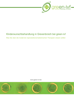 Unsere Kinderwunschbroschüre - green-ivf