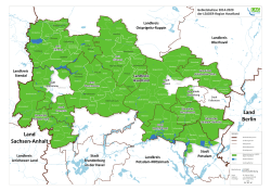 Gebietskulisse 2014-2020 der LEADER-Region