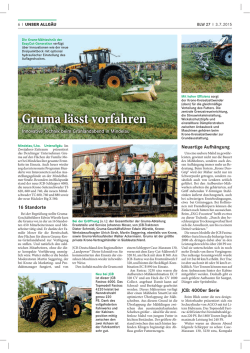 Gruma l&auml;sst vorfahren