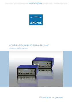 HOMMEL-MOVOMATIC ESi140 & ESi440 Wir nehmen es genauer.