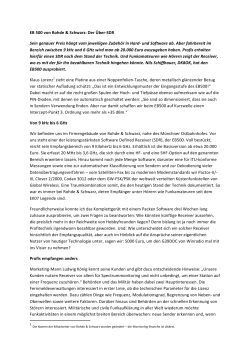 EB 500 von Rohde & Schwarz: Der Über