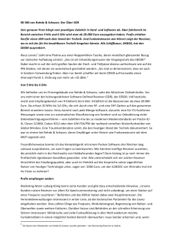 EB 500 von Rohde & Schwarz: Der &Uuml;ber