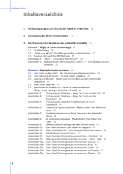 Inhaltsverzeichnis - Schulbuchzentrum Online