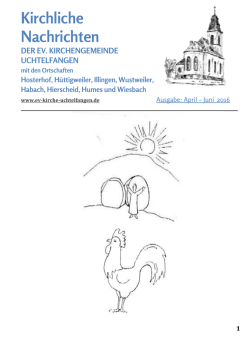 Gemeindebrief April bis Juni 2016