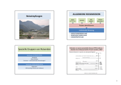 Reisemedizin und Reiseimpfungen, Risikogruppen