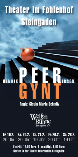 Peer Gynt: Eine Lebensrevue.