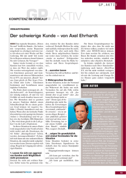 Verkaufstraining: Der schwierige Kunde