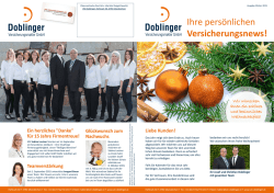 Ihre persönlichen Versicherungsnews! - vm