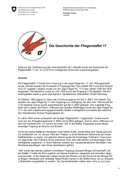 Die Geschichte der Fliegerstaffel 17