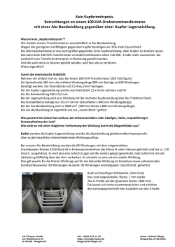 Kein Kupfermehrpreis